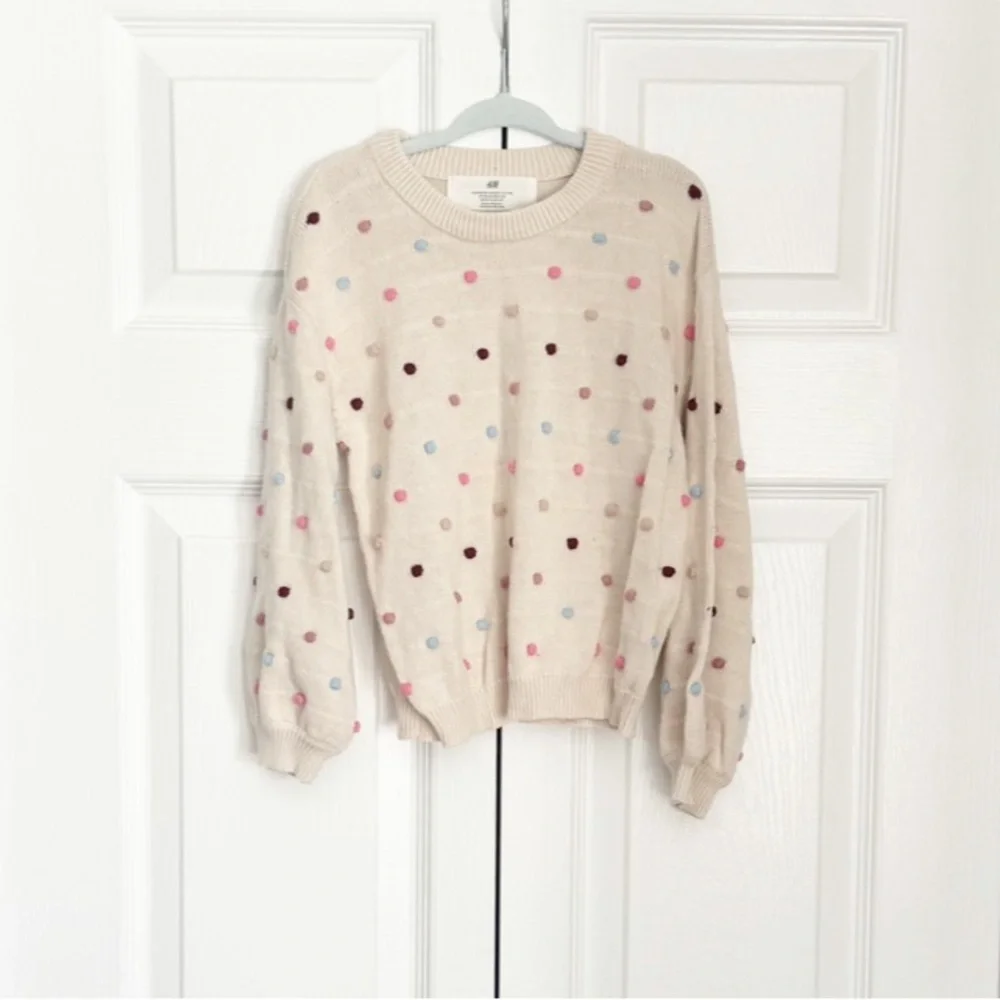 Toddler balloon sleeve sweater